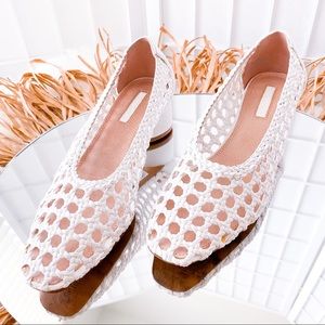 TOPSHOP Joice Woven Mid Heels